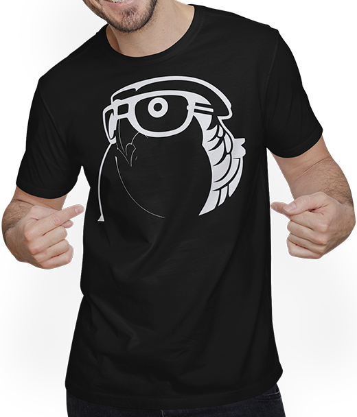 Produktbild von T-Shirt mit Mann Lustiger Vogel mit Sonnenbrille Cool Bourke's Sittich
