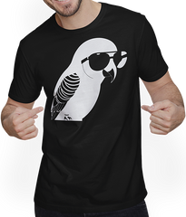 Produktbild von T-Shirt mit Mann Lustiger Vogel mit Sonnenbrille Cool Bourke's Sittich