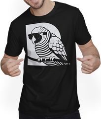 Produktbild von T-Shirt mit Mann Lustiger Vogel mit Sonnenbrille Cool Bourke's Sittich