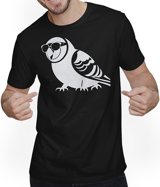 Produktbild von T-Shirt mit Mann Lustiger Vogel mit Sonnenbrille Cool Bourke's Sittich
