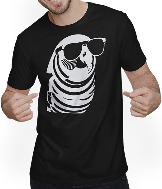 Produktbild von T-Shirt mit Mann Lustiger Vogel mit Sonnenbrille Cool Bourke's Sittich
