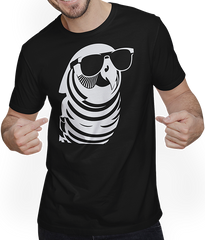 Produktbild von T-Shirt mit Mann Lustiger Vogel mit Sonnenbrille Cool Bourke's Sittich