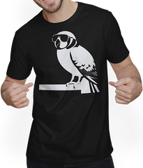 Produktbild von T-Shirt mit Mann Lustiger Vogel mit Sonnenbrille Cool Bourke's Sittich