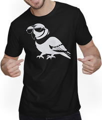 Produktbild von T-Shirt mit Mann Lustiger Vogel mit Sonnenbrille Cool Bourke's Sittich