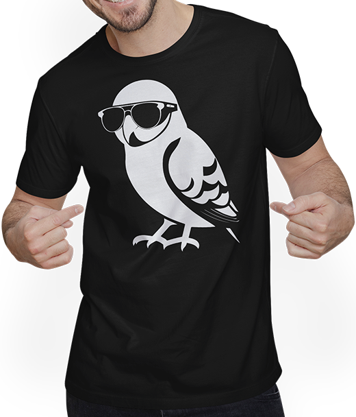 Produktbild von T-Shirt mit Mann Lustiger Vogel mit Sonnenbrille Cool Bourke's Sittich