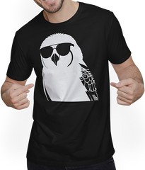 Produktbild von T-Shirt mit Mann Lustiger Vogel mit Sonnenbrille Cool Bourke's Sittich