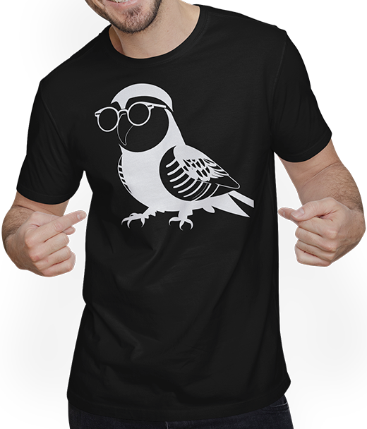 Produktbild von T-Shirt mit Mann Lustiger Vogel mit Sonnenbrille Cool Bourke's Sittich