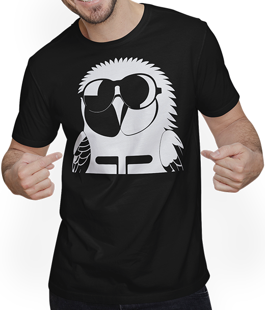 Produktbild von T-Shirt mit Mann Lustiger Vogel mit Sonnenbrille Cool Bourke's Sittich