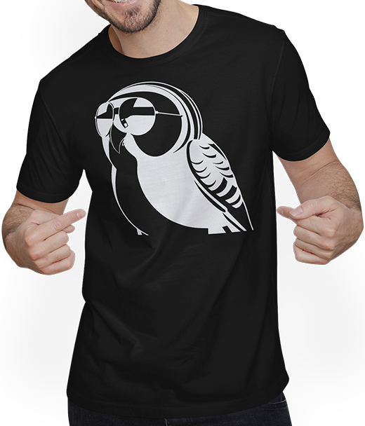 Produktbild von T-Shirt mit Mann Lustiger Vogel mit Sonnenbrille Cool Bourke's Sittich
