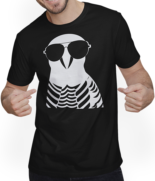 Produktbild von T-Shirt mit Mann Lustiger Vogel mit Sonnenbrille Cool Bourke's Sittich
