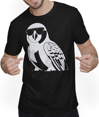 Produktbild von T-Shirt mit Mann Lustiger Vogel mit Sonnenbrille Cool Bourke's Sittich
