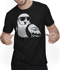 Produktbild von T-Shirt mit Mann Lustiger Vogel mit Sonnenbrille Cool Bourke's Sittich