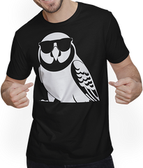Produktbild von T-Shirt mit Mann Lustiger Vogel mit Sonnenbrille Cool Bourke's Sittich
