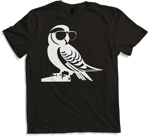 Produktbild von T-Shirt Lustiger Vogel mit Sonnenbrille Cool Bourke's Sittich