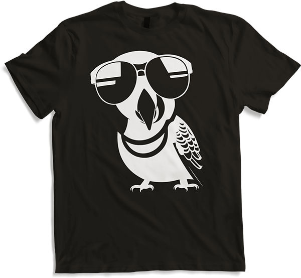 Produktbild von T-Shirt Lustiger Vogel mit Sonnenbrille Cool Bourke's Sittich