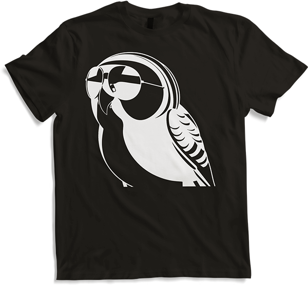 Produktbild von T-Shirt Lustiger Vogel mit Sonnenbrille Cool Bourke's Sittich