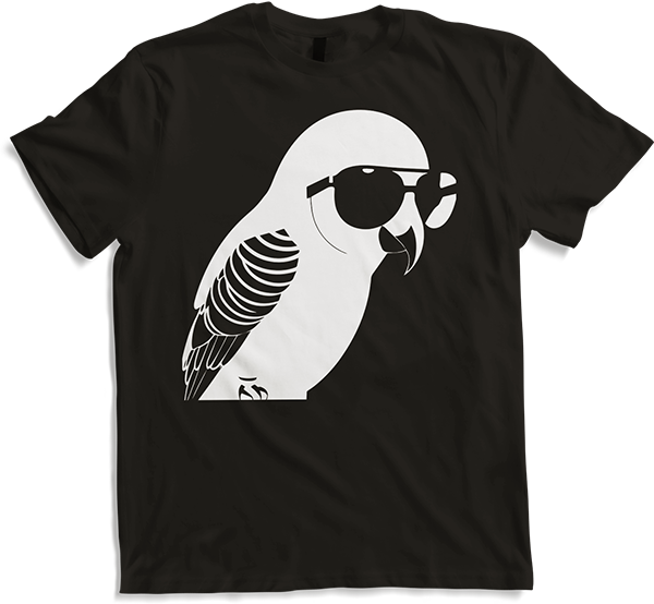 Produktbild von T-Shirt Lustiger Vogel mit Sonnenbrille Cool Bourke's Sittich
