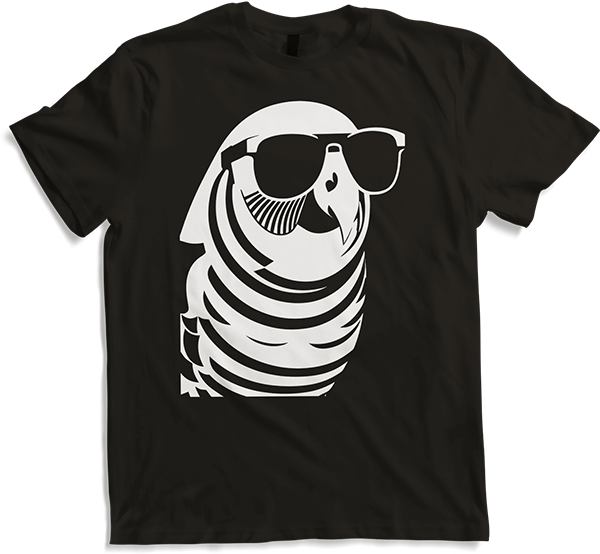 Produktbild von T-Shirt Lustiger Vogel mit Sonnenbrille Cool Bourke's Sittich