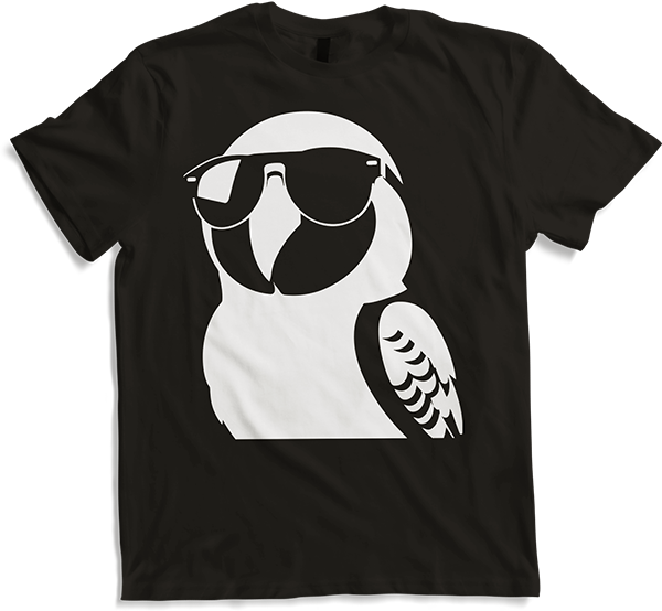 Produktbild von T-Shirt Lustiger Vogel mit Sonnenbrille Cool Bourke's Sittich