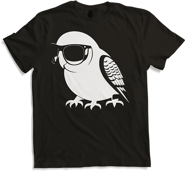 Produktbild von T-Shirt Lustiger Vogel mit Sonnenbrille Cool Bourke's Sittich