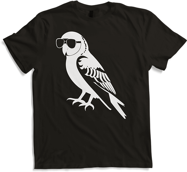 Produktbild von T-Shirt Lustiger Vogel mit Sonnenbrille Cool Bourke's Sittich