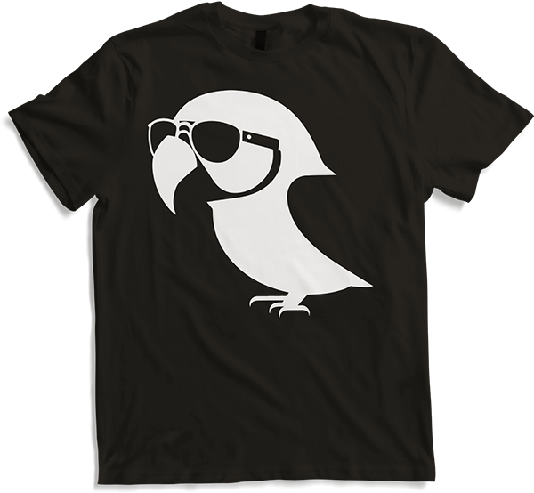Produktbild von T-Shirt Lustiger Vogel mit Sonnenbrille Cool Bourke's Sittich