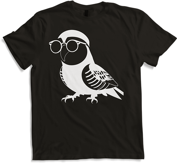 Produktbild von T-Shirt Lustiger Vogel mit Sonnenbrille Cool Bourke's Sittich