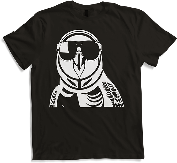 Produktbild von T-Shirt Lustiger Vogel mit Sonnenbrille Cool Bourke's Sittich