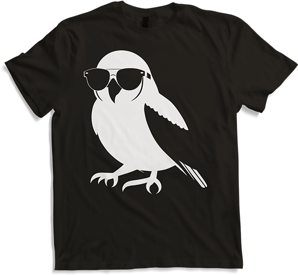 Produktbild von T-Shirt Lustiger Vogel mit Sonnenbrille Cool Bourke's Sittich