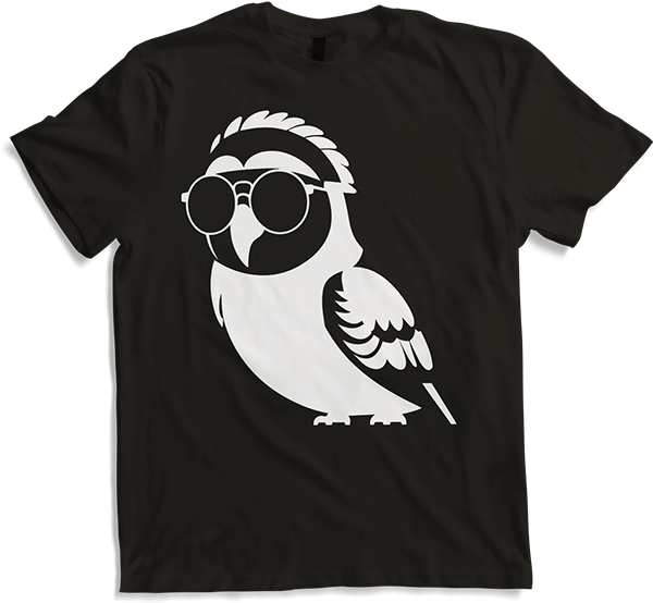 Produktbild von T-Shirt Lustiger Vogel mit Sonnenbrille Cool Bourke's Sittich