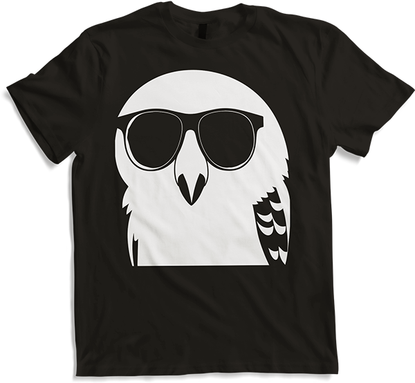 Produktbild von T-Shirt Lustiger Vogel mit Sonnenbrille Cool Bourke's Sittich