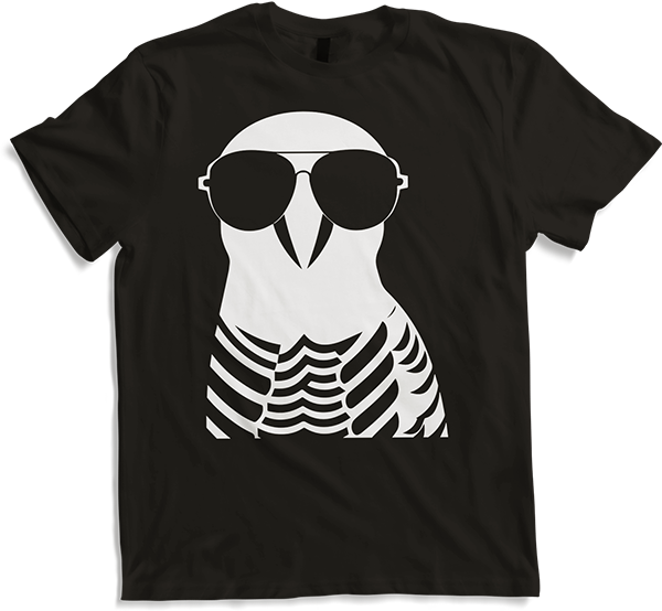Produktbild von T-Shirt Lustiger Vogel mit Sonnenbrille Cool Bourke's Sittich