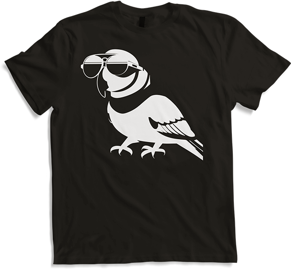Produktbild von T-Shirt Lustiger Vogel mit Sonnenbrille Cool Bourke's Sittich