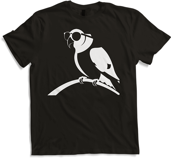 Produktbild von T-Shirt Lustiger Vogel mit Sonnenbrille Cool Bourke's Sittich