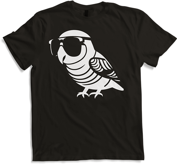Produktbild von T-Shirt Lustiger Vogel mit Sonnenbrille Cool Bourke's Sittich