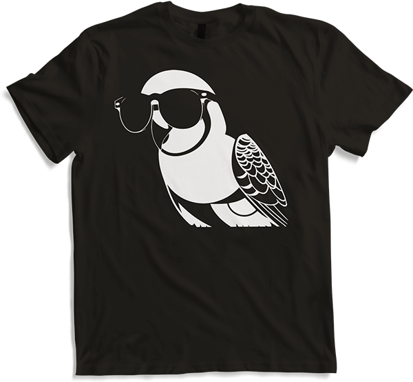 Produktbild von T-Shirt Lustiger Vogel mit Sonnenbrille Cool Bourke's Sittich