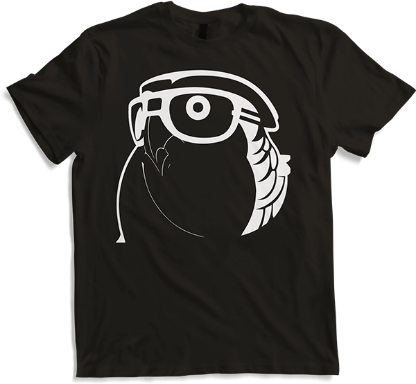 Produktbild von T-Shirt Lustiger Vogel mit Sonnenbrille Cool Bourke's Sittich