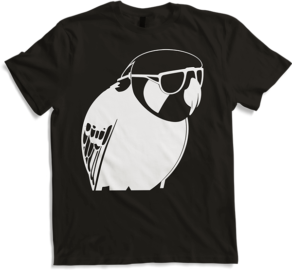 Produktbild von T-Shirt Lustiger Vogel mit Sonnenbrille Cool Bourke's Sittich