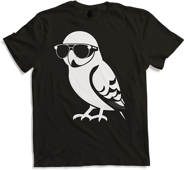 Produktbild von T-Shirt Lustiger Vogel mit Sonnenbrille Cool Bourke's Sittich