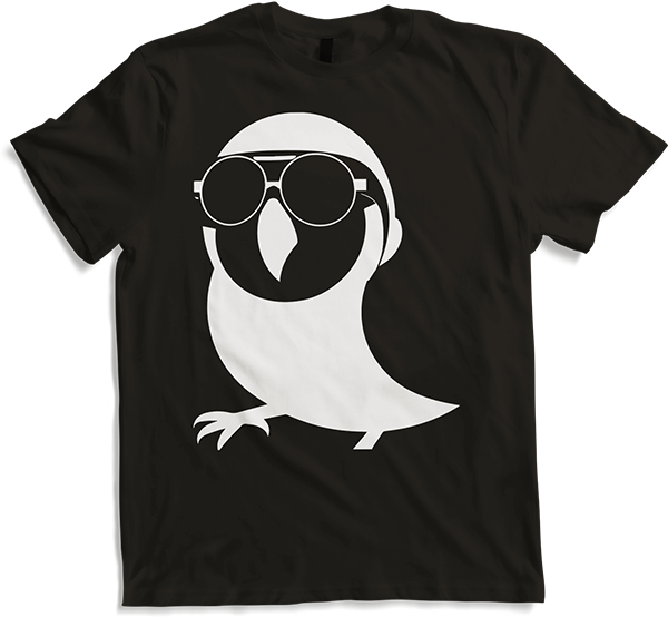 Produktbild von T-Shirt Lustiger Vogel mit Sonnenbrille Cool Bourke's Sittich