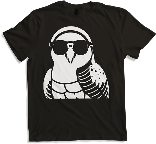 Produktbild von T-Shirt Lustiger Vogel mit Sonnenbrille Cool Bourke's Sittich