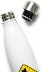 Produktbild vom Oberteil der Thermoflasche Lustiges Degu Warnschild Deguhalter & Degubesitzer Degus