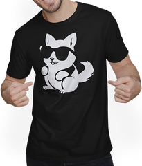 Produktbild von T-Shirt mit Mann Lustiges Eichhörnchen mit Sonnenbrille, Eichhörnchen