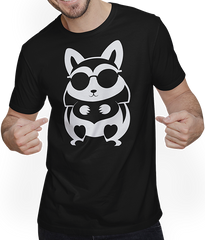 Produktbild von T-Shirt mit Mann Lustiges Eichhörnchen mit Sonnenbrille, Eichhörnchen