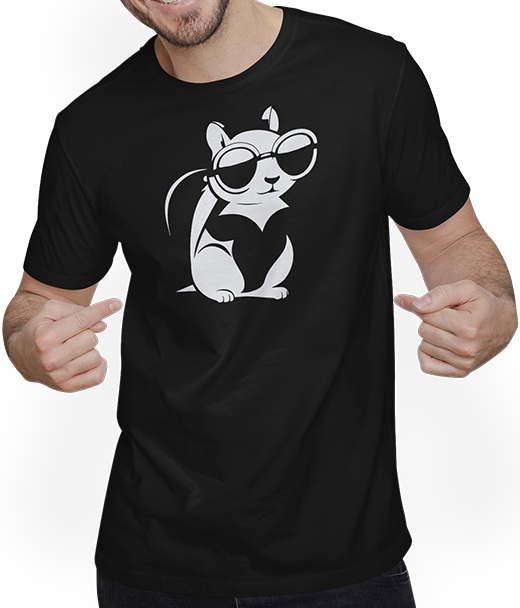 Produktbild von T-Shirt mit Mann Lustiges Eichhörnchen mit Sonnenbrille, Eichhörnchen