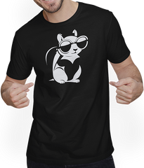 Produktbild von T-Shirt mit Mann Lustiges Eichhörnchen mit Sonnenbrille, Eichhörnchen