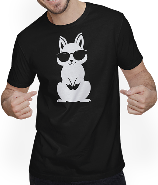 Produktbild von T-Shirt mit Mann Lustiges Eichhörnchen mit Sonnenbrille, Eichhörnchen