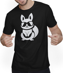 Produktbild von T-Shirt mit Mann Lustiges Eichhörnchen mit Sonnenbrille, Eichhörnchen