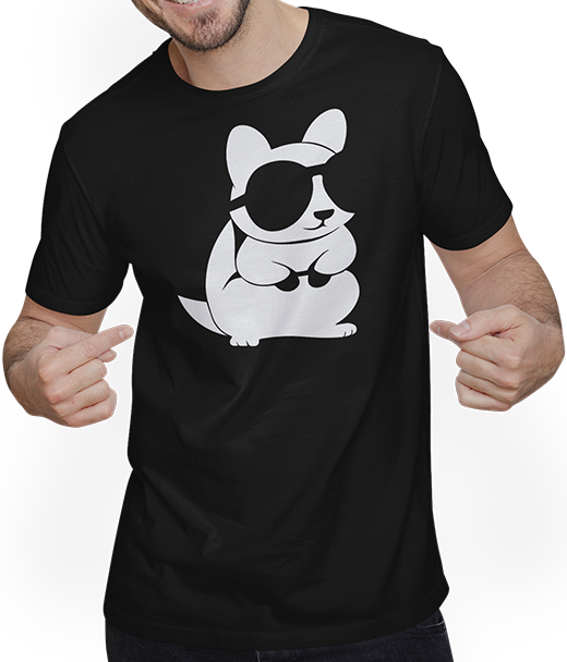 Produktbild von T-Shirt mit Mann Lustiges Eichhörnchen mit Sonnenbrille, Eichhörnchen