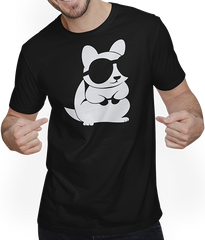 Produktbild von T-Shirt mit Mann Lustiges Eichhörnchen mit Sonnenbrille, Eichhörnchen